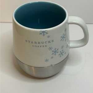 Starbucks Holiday Mug with Silver Accents